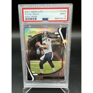2021 Panini Absolute Spectrum #123 Davis Mills RC PSA 9